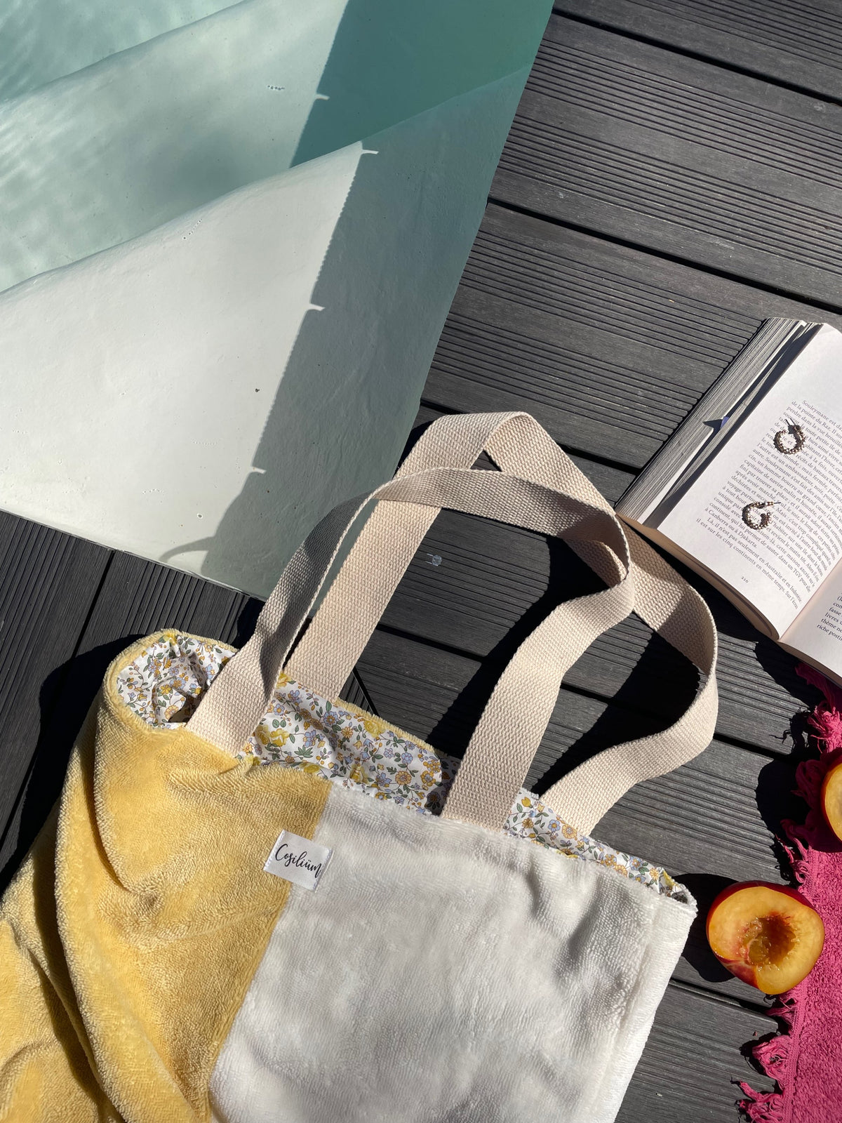 Tote bag bicolore