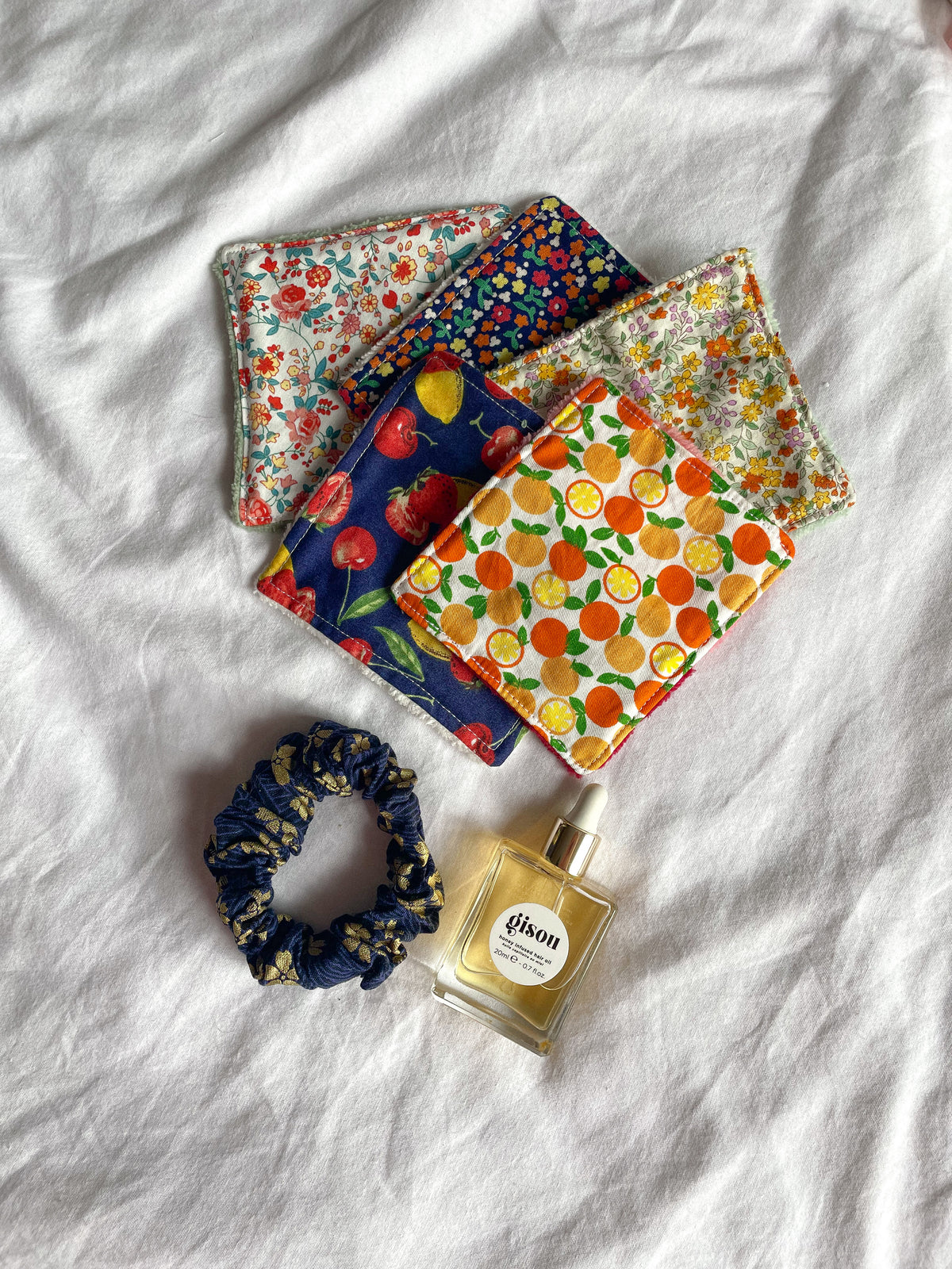 Coffret oranges (lingettes+chouchou)