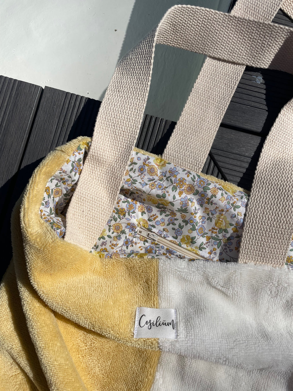 Tote bag bicolore
