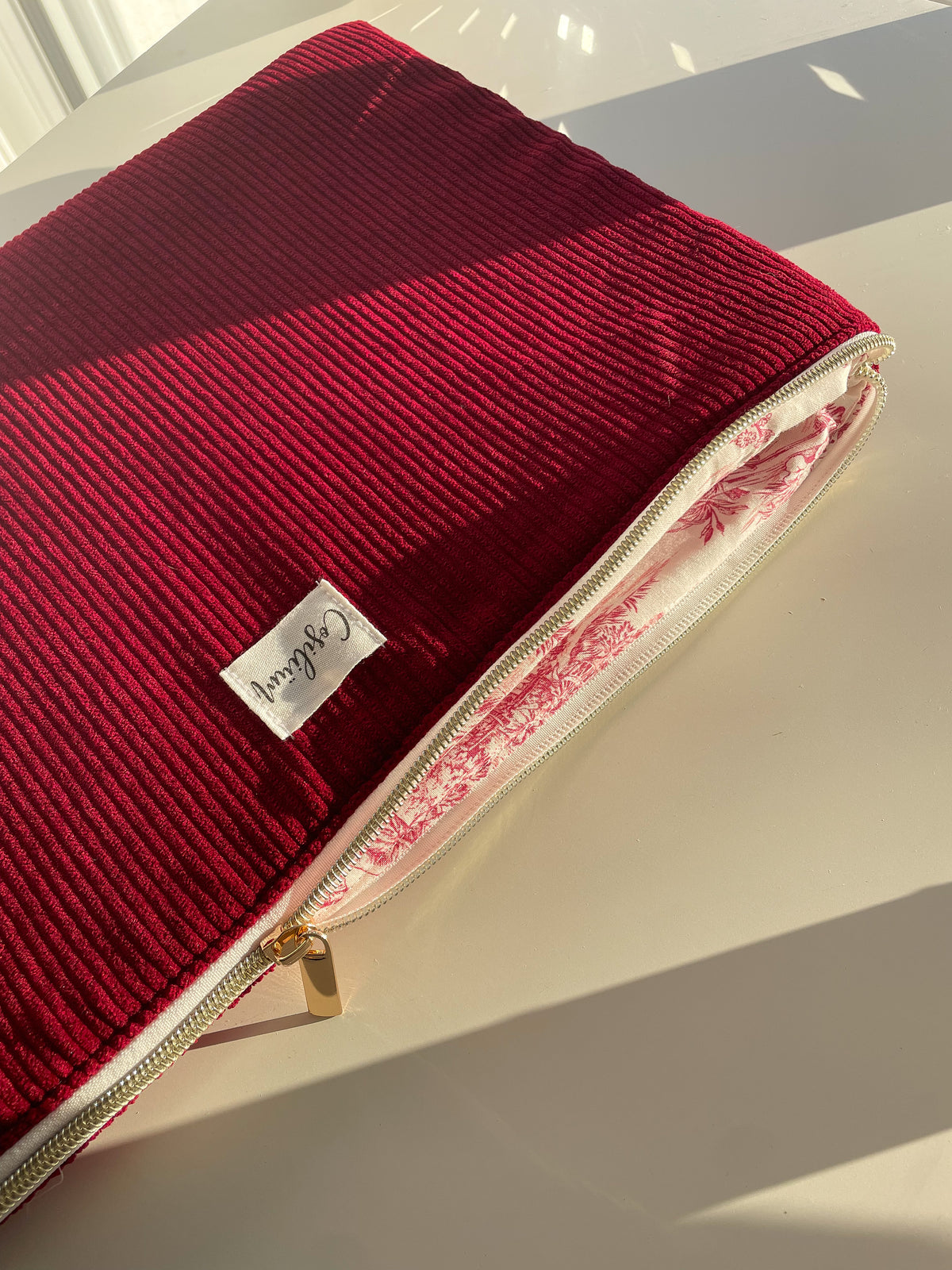 Housse d’ordinateur Jouy rouge