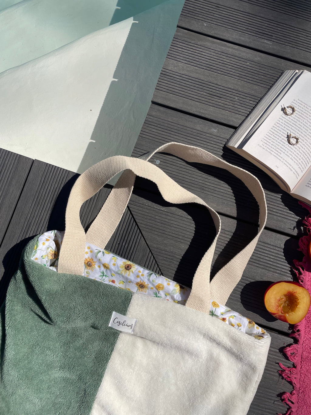 Tote bag bicolore