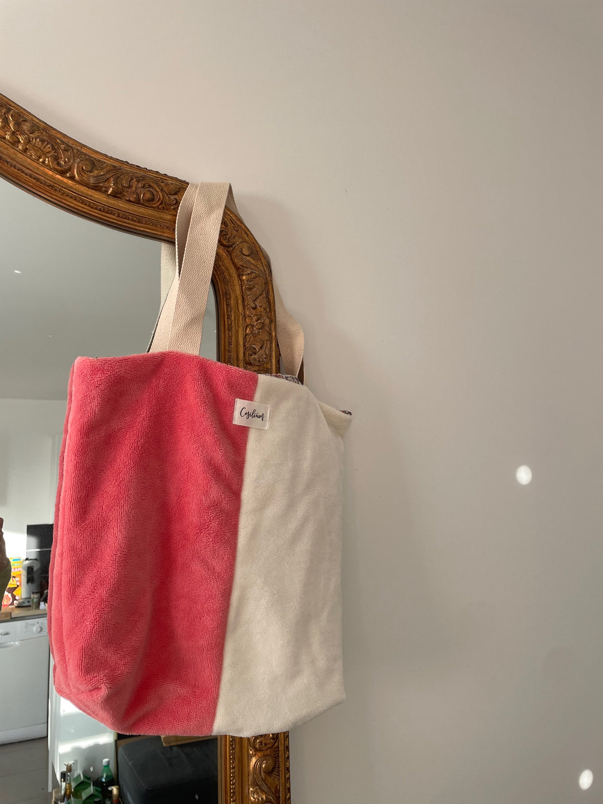 Tote bag bicolore