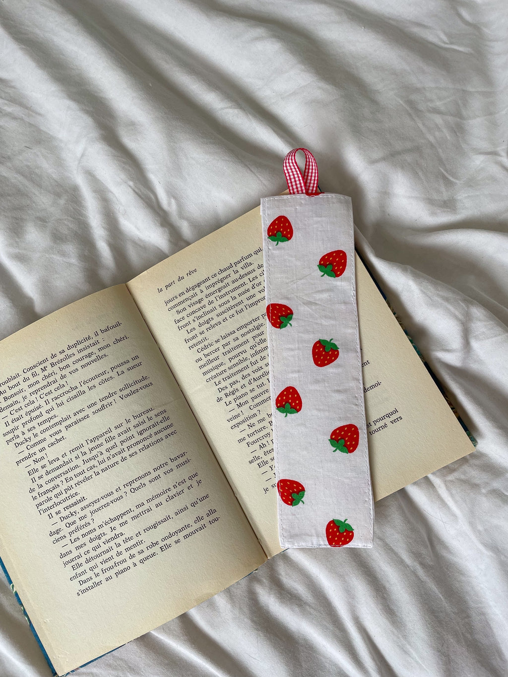 Marque page en tissu