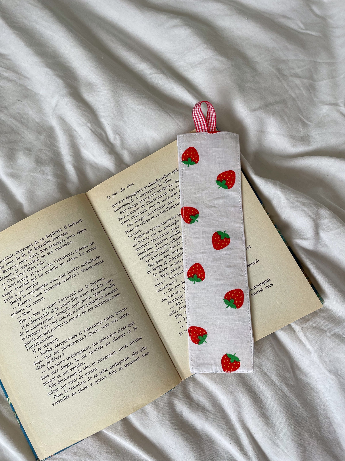 Marque page en tissu