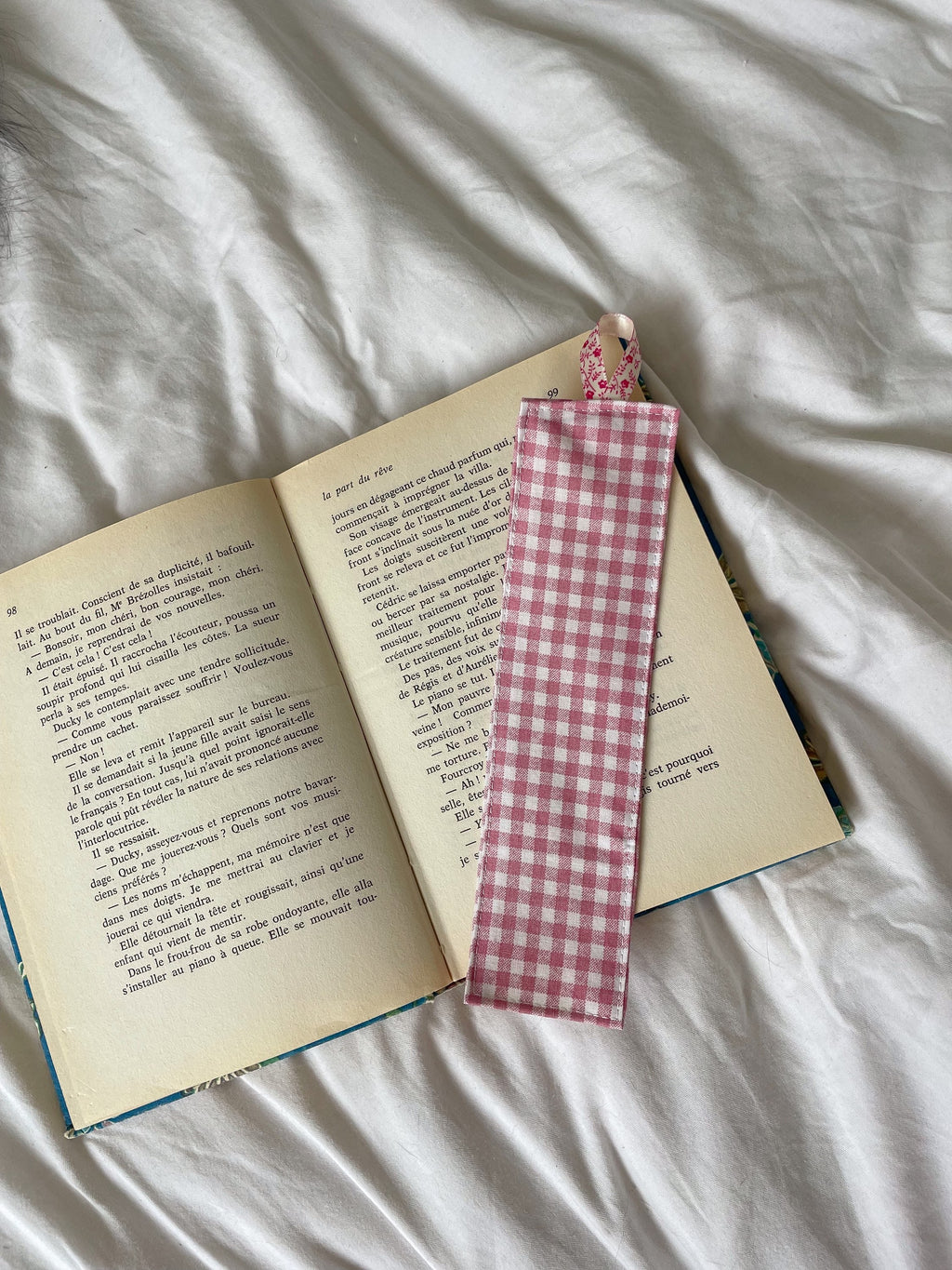 Marque page en tissu