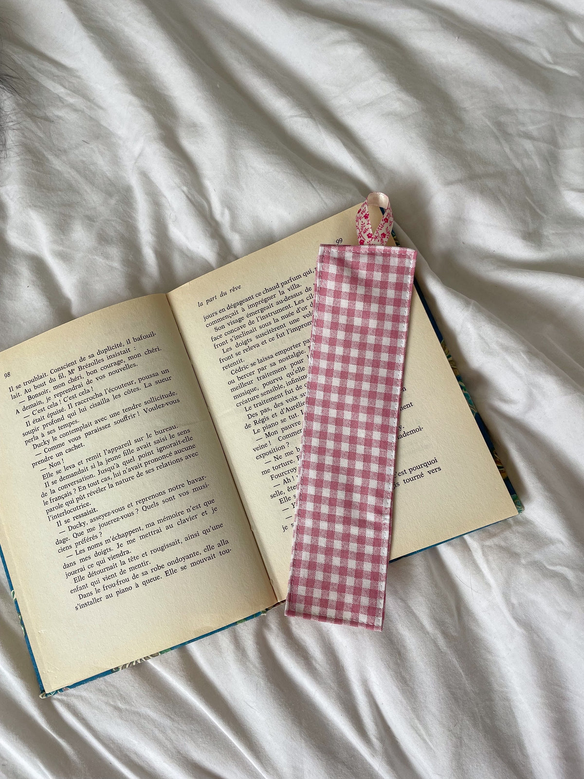 Marque page en tissu