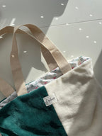 Tote bag bicolore