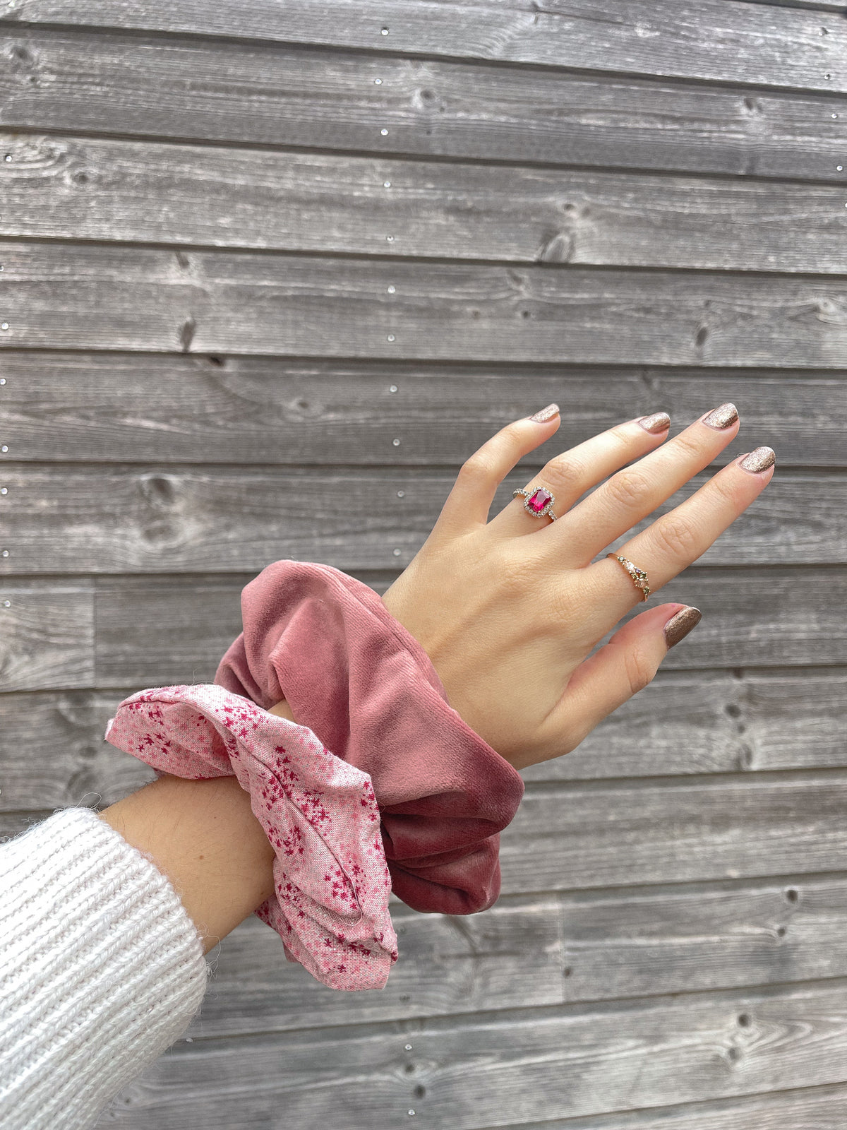 Lot de 2 scrunchies