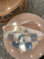 Sac banane mouton vichy bleu