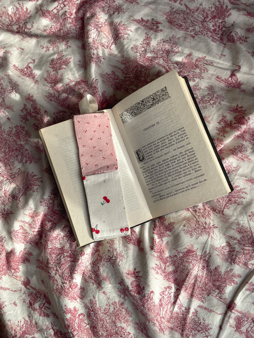 Marque page en tissu