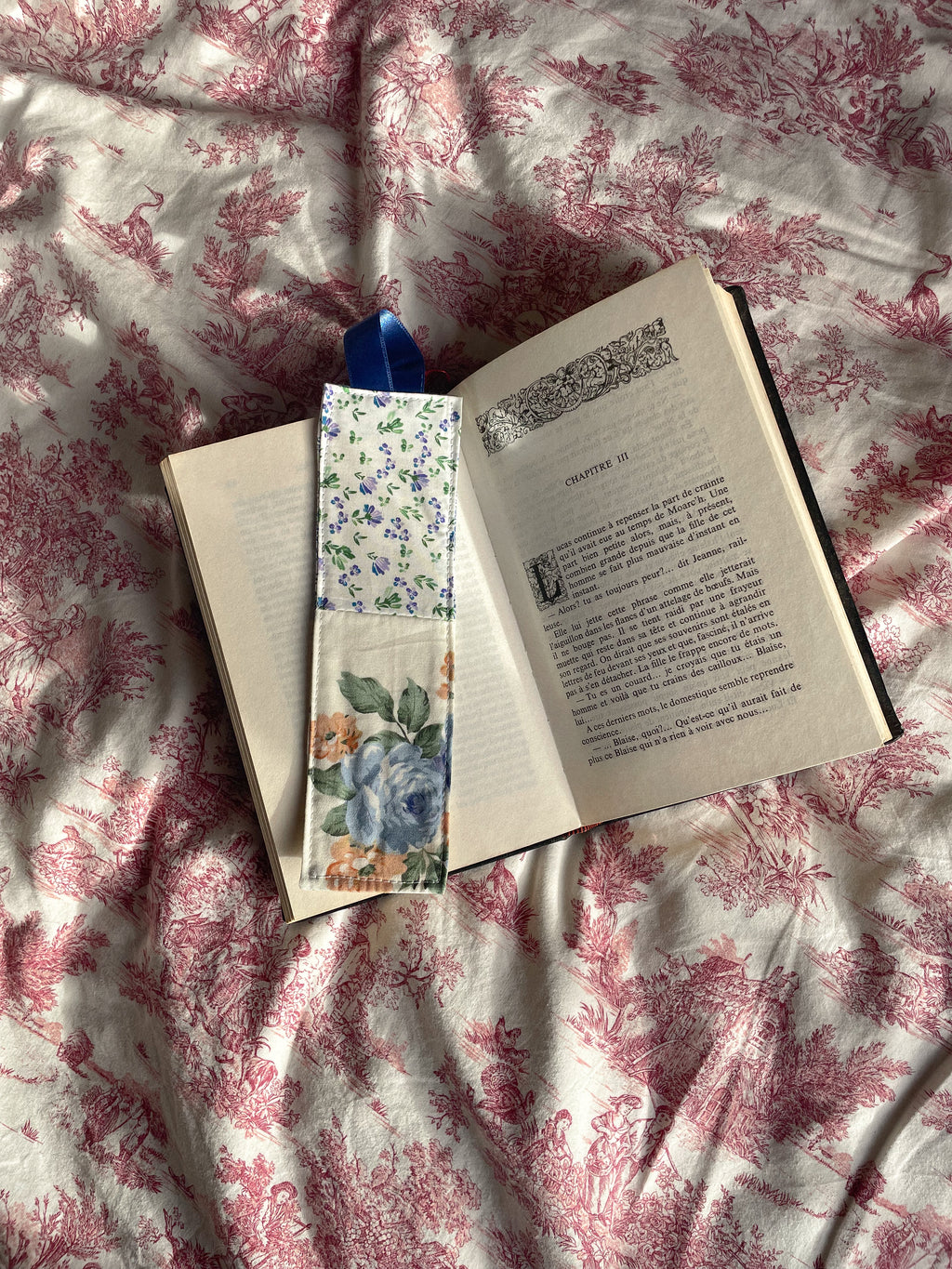 Marque page en tissu