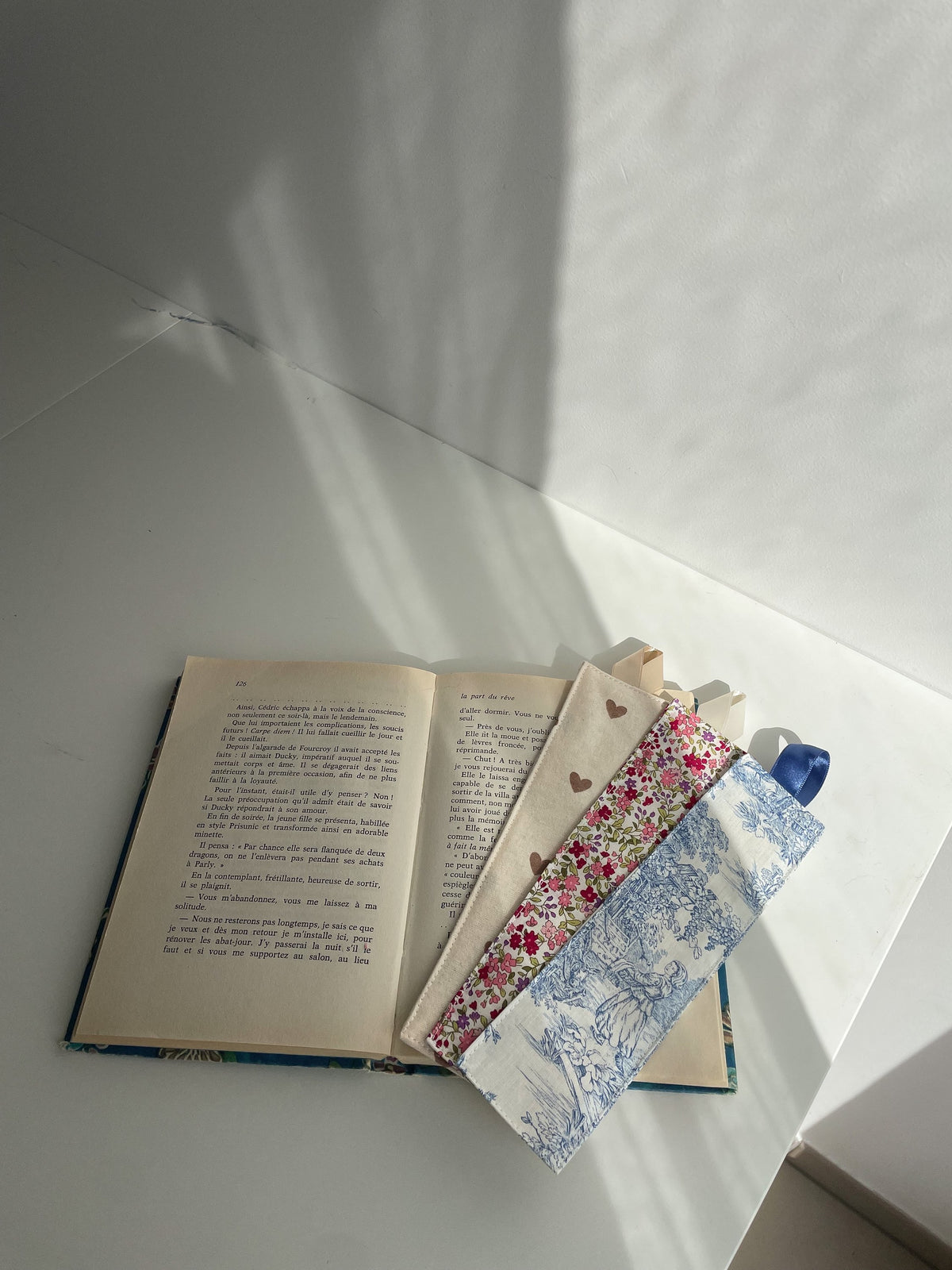 Marque page en tissu