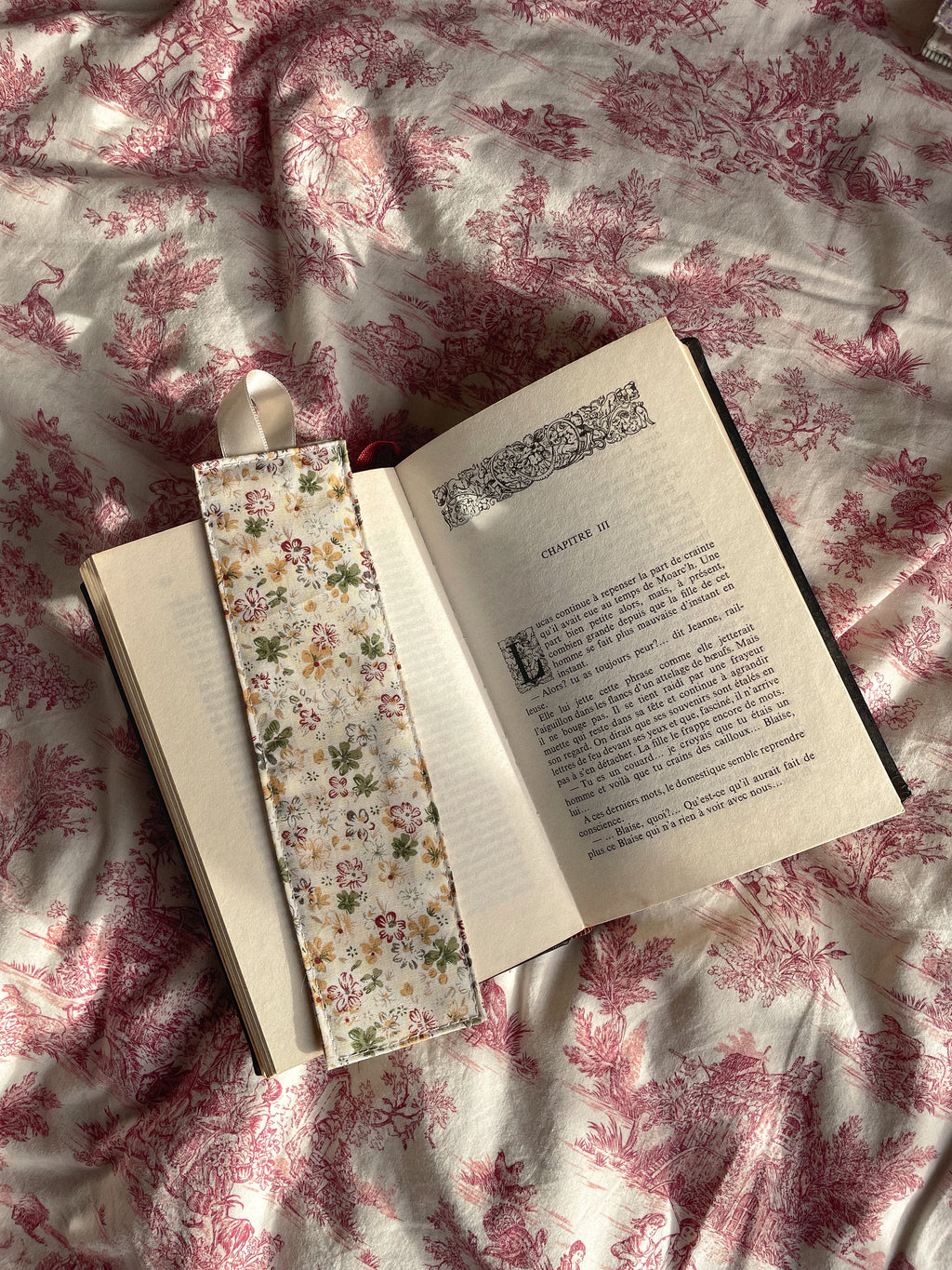 Marque page en tissu