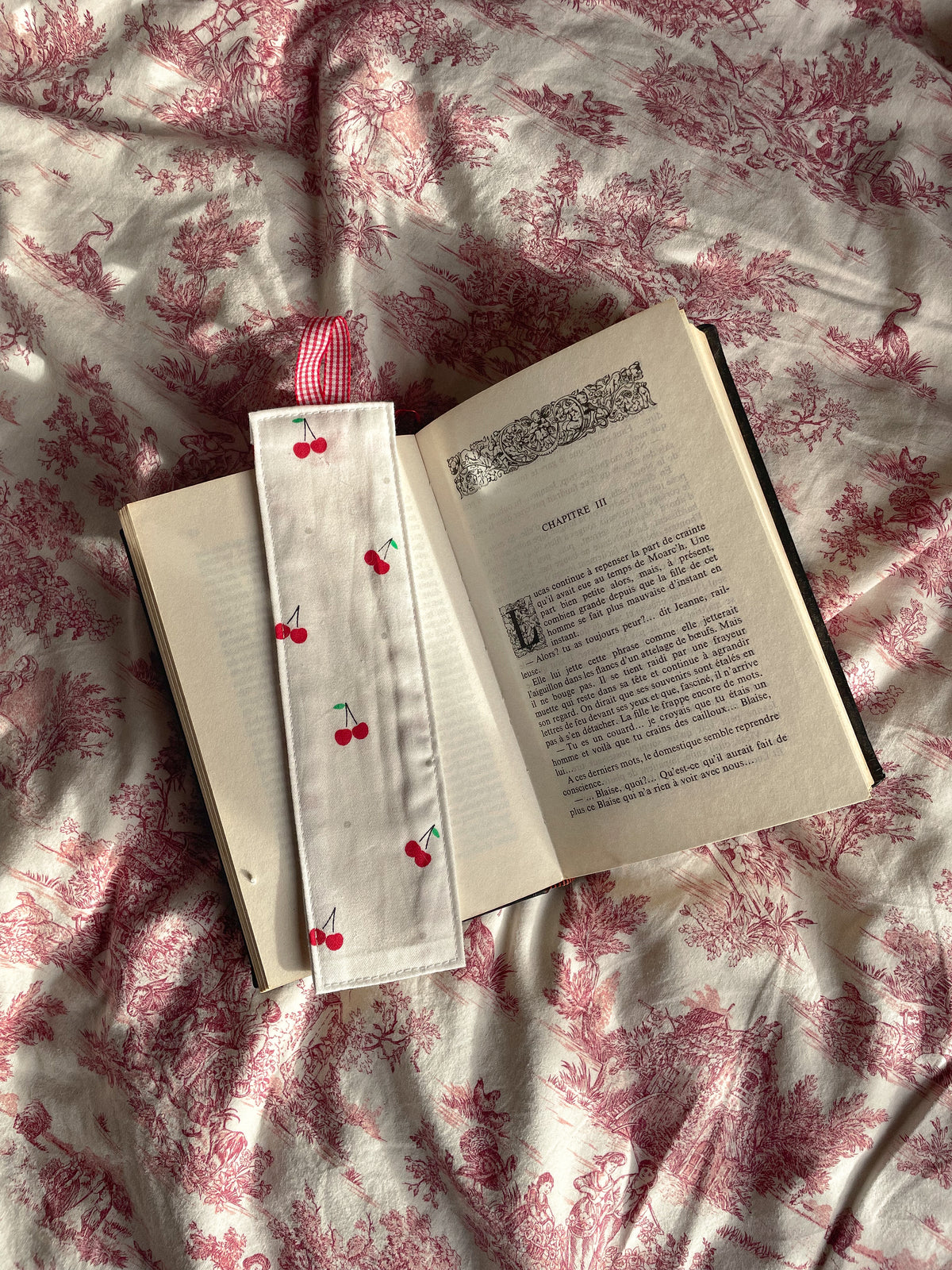 Marque page en tissu