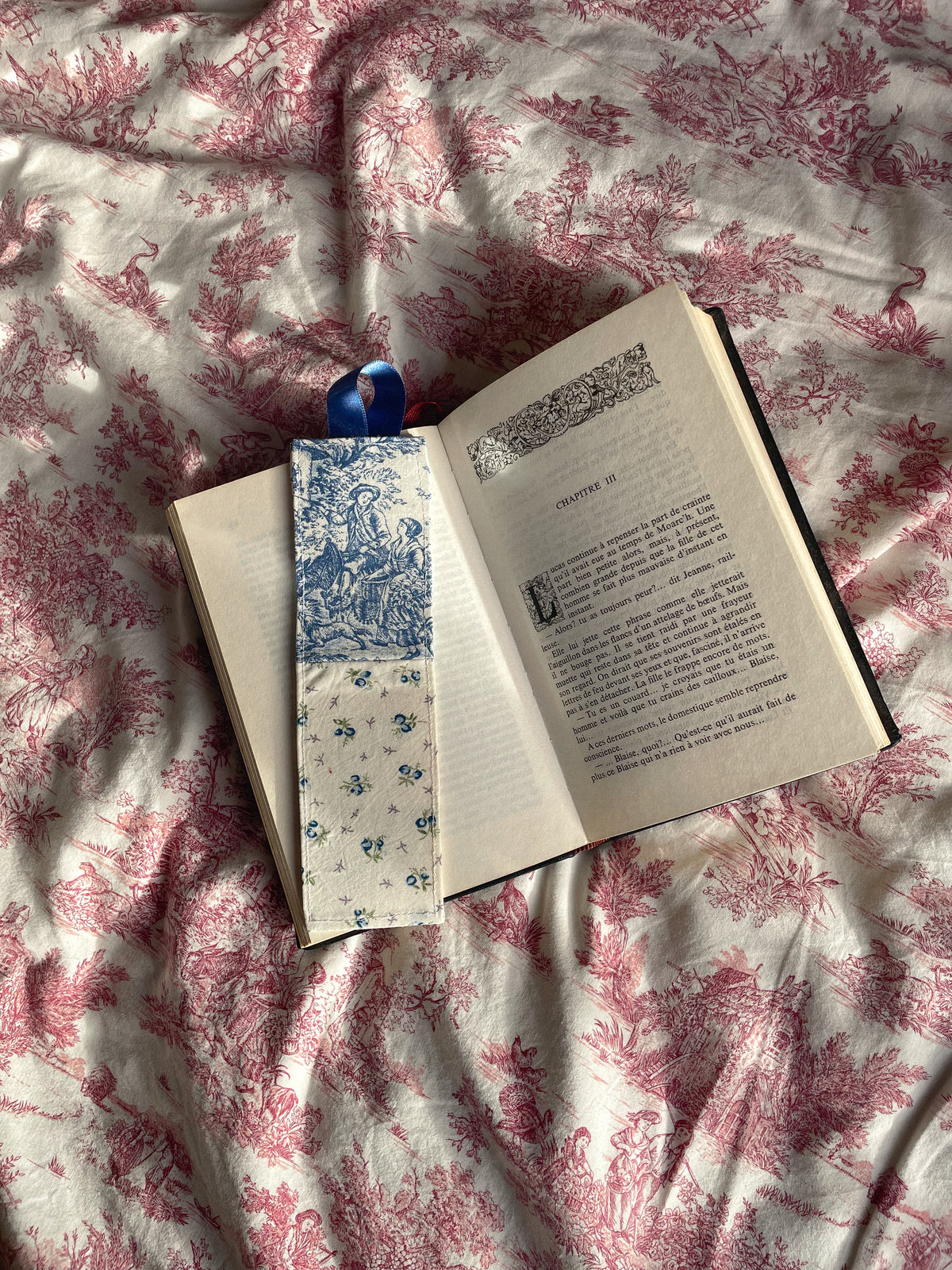 Marque page en tissu