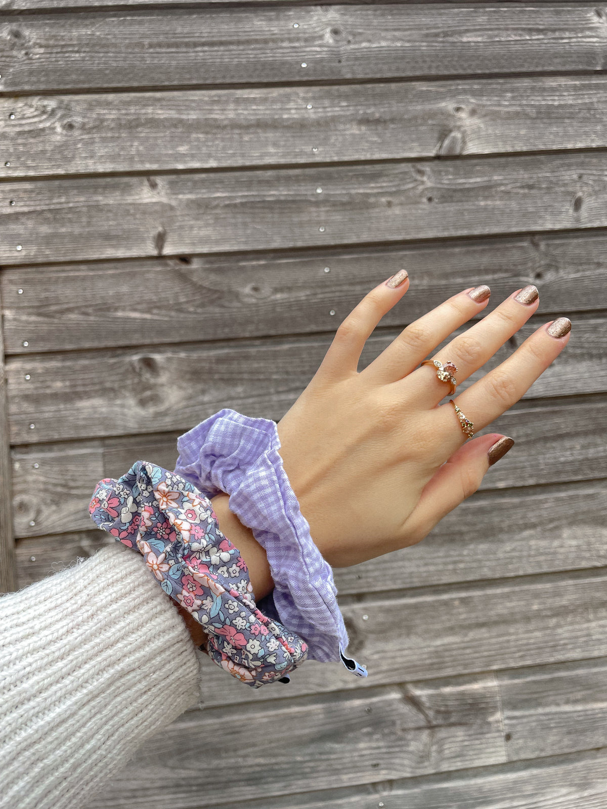 Lot de 2 scrunchies