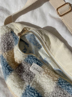 Sac banane mouton vichy bleu