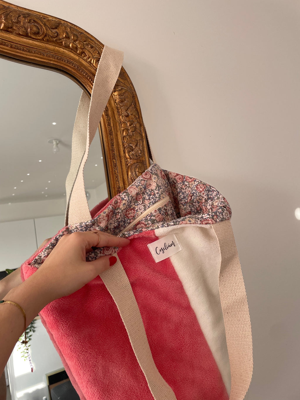 Tote bag bicolore
