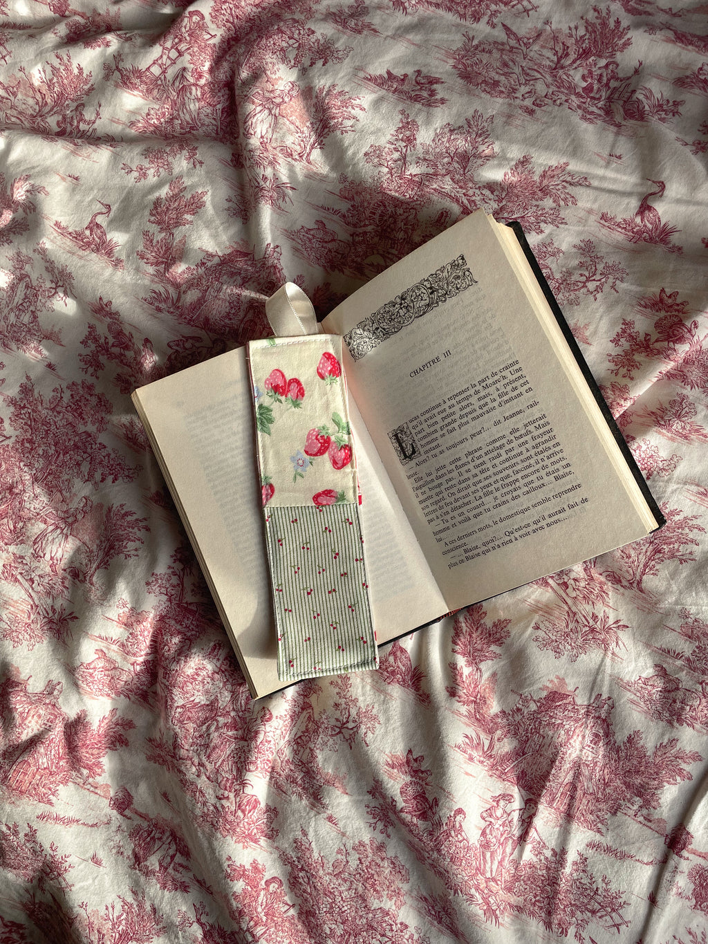 Marque page en tissu