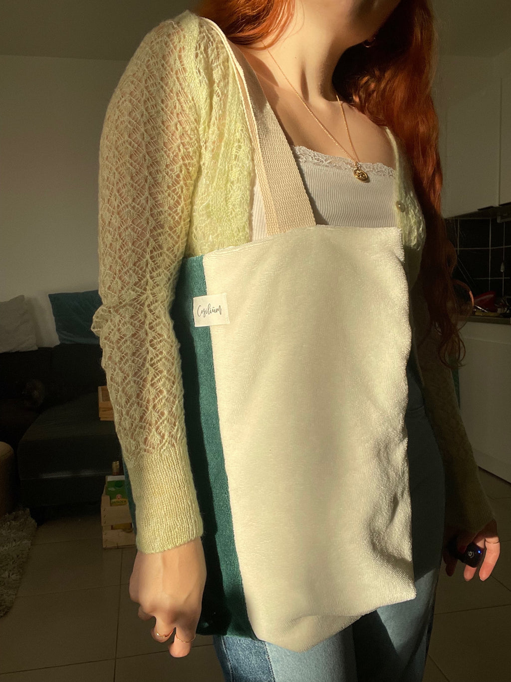 Tote bag bicolore