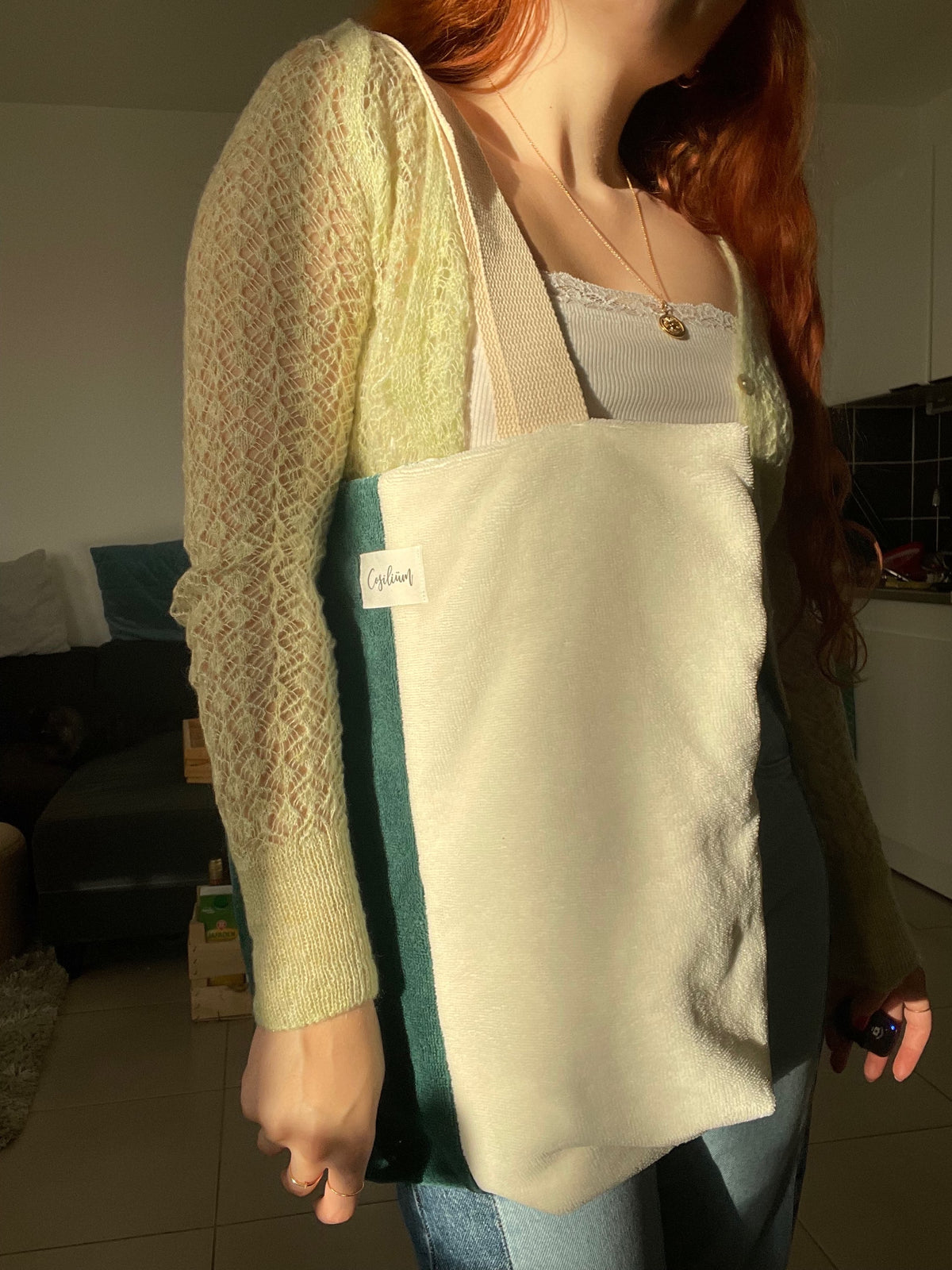 Tote bag bicolore