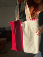 Tote bag bicolore