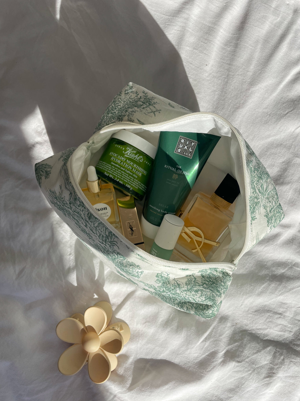 Trousse Jouy verte déperlante