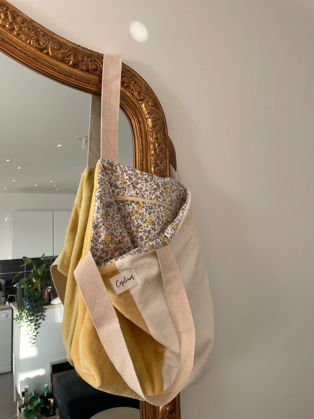 Tote bag bicolore