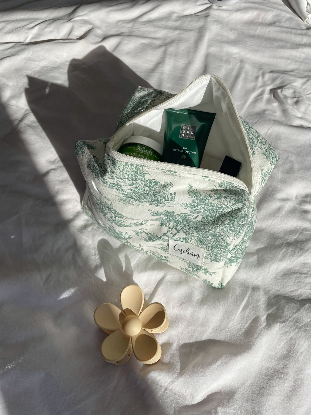 Trousse Jouy verte déperlante