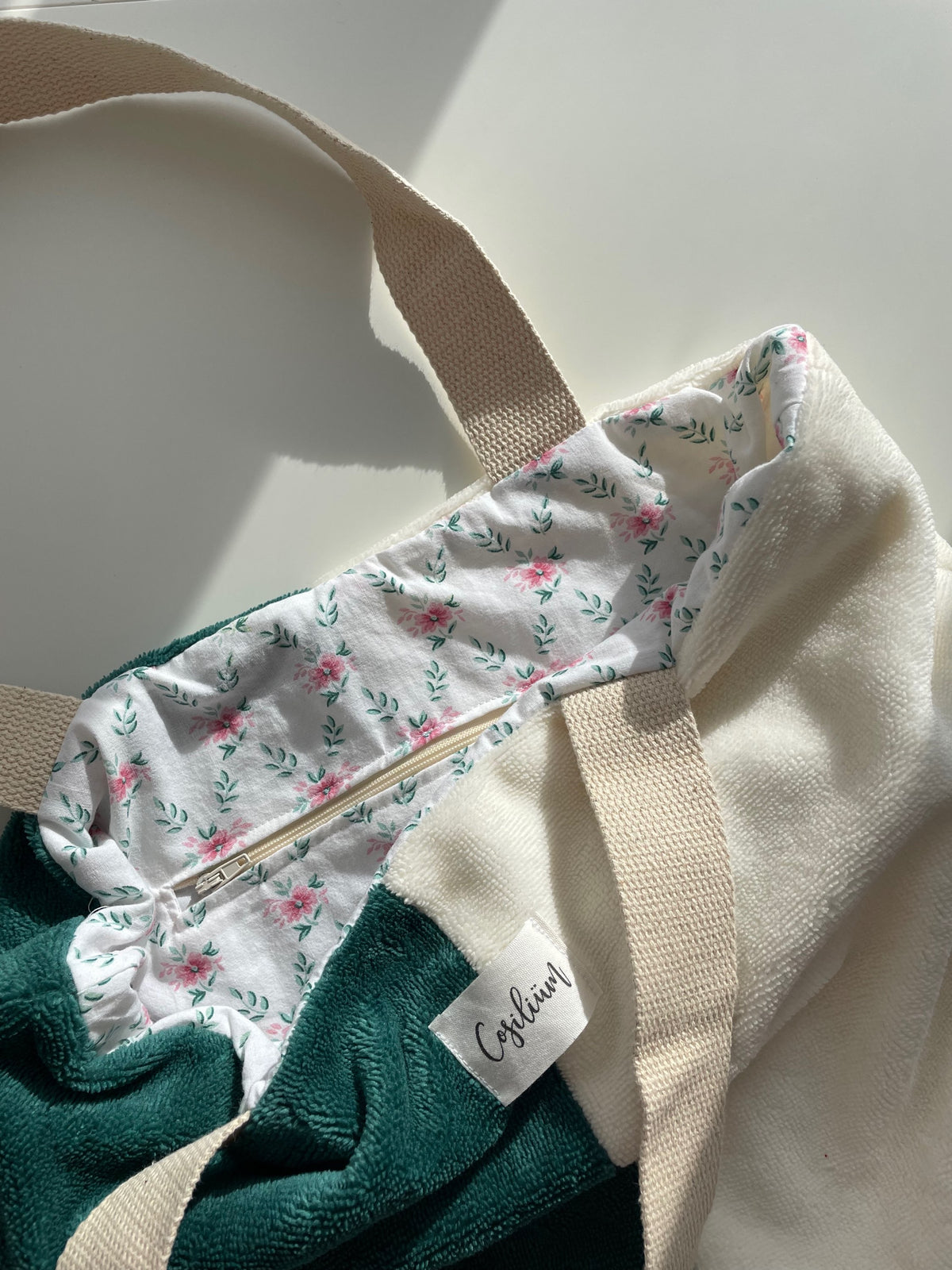 Tote bag bicolore